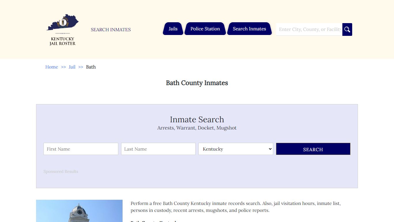 Bath County Inmates | Jail Roster Search